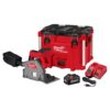 Milwaukee 2831-21 M18 FUEL 18V Lithium-Ion Brushless Cordless 6-1/2 in. Plunge Track Saw PACKOUT Kit with One 6.0 Ah Battery