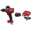Milwaukee 2904-20-48-59-1850 M18 FUEL 18-Volt Lithium-Ion Brushless Cordless 1/2 in. Hammer Drill/Driver with (1) 5.0Ah Battery and Charger