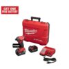 Milwaukee 2760-22 M18 FUEL SURGE 18V Lithium-Ion Brushless Cordless 1/4 in. Hex Impact Driver Compact Kit with Two 5.0 Ah Batteries