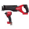 Milwaukee 2953-20-2821-20 M18 FUEL 18-Volt Lithium-Ion Brushless Cordless 1/4 in. Hex Impact Driver and SAWZALL Reciprocating Saw