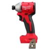 Milwaukee 3651-20 M18 18V Lithium-Ion Compact Brushless Cordless 1/4 in. Impact Driver (Tool-Only)