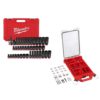Milwaukee 49-66-7009-48-32-5157 Shockwave 3/8 in. Drive SAE and Metric 6-Pt Impact Socket Set and Impact Duty Driver Bit Set Packout Case (133-Piece)