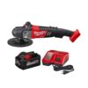 Milwaukee 2738-20-48-59-1880 M18 FUEL 18-Volt Lithium-Ion Brushless Cordless 7 in. Variable Speed Polisher with 8.0 Ah Starter Kit