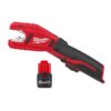 Milwaukee 2471-20-48-11-2425 M12 12-Volt Lithium-Ion Cordless Copper Tubing Cutter with M12 12-Volt Lithium-Ion CP High Output 2.5 Ah Battery Pack