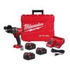 Milwaukee 2903-22-48-11-1850 M18 FUEL 18V Lithium-Ion Brushless Cordless 1/2 in. Drill/Driver Kit with (3) 5.0Ah Batteries, Charger and Hard Case