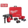 Milwaukee 2912-22 M18 FUEL 18V Lithium-Ion Brushless 1 in. Cordless SDS-Plus Rotary Hammer Kit with Two 6.0 Ah Batteries, Hard Case