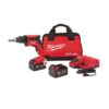 Milwaukee 2866-22 M18 FUEL 18V Lithium-Ion Brushless Cordless Drywall Screw Gun Kit with (2) 5.0Ah Batteries, Charger and Tool Bag