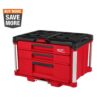 Milwaukee 48-22-8447 PACKOUT 22 in. Modular 3-Drawer Multi Drawer Tool Box with Metal Reinforced Corners and 50 lbs. Capacity