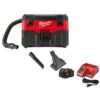 Milwaukee 0880-20-48-59-1850 M18 18-Volt 2 Gal. Lithium-Ion Cordless Wet/Dry Vacuum with M18 XC 5.0 Ah Starter Kit