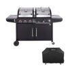 Royal Gourmet ZH3002C 3-Burner Propane Gas and Charcoal Combo Grill with Cover