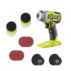 RYOBI PBF102B-A95DP801 ONE+ 18V Cordless 3 in. Variable Speed Detail Polisher/Sander (Tool Only) with Detail Polisher/Sander Set (8-Piece)