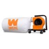 WEN DC3401 5.7 Amp 660 CFM Rolling Dust Collector with 12 Gal. Bag and Optional Wall Mount