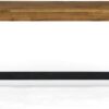 Christopher Knight Home Toby Outdoor Acacia Wood Bench, Sandblast Teak Finish and Black