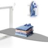 Ivation Wall-Mounted Ironing Board | Foldable 36.2” x 12.2” Sturdy Ironing Station for Home & Apartments, Easy-Release Lever, Removable Cotton Cover, Includes Mounting Hardware with Iron Holder