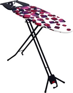 Mabel Home Space Saving Ironing Board, Easy Storage, Adjustable Height + Extra Cover