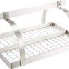 Old Dutch Rectangular Hanging Pot Rack with Grid & 24 Hooks, Satin Nickel, 30" x 20.5" x 15.75"