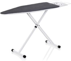 Reliable 120IB Home Ironing Board - Made in Italy Portable Ironing Board with Vera Foam Memory Foam Cover Pad, 7 Step Height Adjustment and Heavy-Duty Tube Frame Construction with Strong Iron Rest