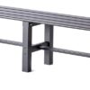 TECSPACE Aluminum Outdoor Patio Bench Black,70.9 x 14.2 x 15.7 inches,Light Weight High Load-Bearing,Outdoor Bench for Park Garden,Patio and Lounge