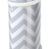 Ubbi Steel Odor Locking, No Special Bag Required Money Saving, Awards-Winning, Modern Design, Registry Must-Have Diaper Pail, Gray Chevron