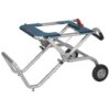 Bosch TS2100 Portable Folding Gravity Rise Table Saw Stand with Wheels