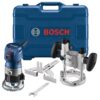 Bosch GKF125CEPK 1.25 HP Variable Speed Palm Router Combo Kit w/LED lighting