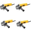 DEWALT DWE4011X4 7 Amp 4.5 in. Small Angle Grinder with 1-Touch Guard (4 Pack)
