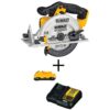 DEWALT DCS391BWDCB230C 20V MAX Cordless 6-1/2 in. Circular Saw, (1) 20V 3.0Ah Battery, and Charger