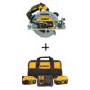 DEWALT DCS570BDCB246CK 20V MAX XR Cordless Brushless 7-1/4 in., Circular Saw, (1) 20V 6.0Ah and (1) 20V 4.0Ah Batteries, and Charger