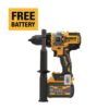 DEWALT DCD999T1 20V MAX Cordless Brushless 1/2 in. Hammer Drill/Driver with FLEXVOLT ADVANTAGE and (1) FLEXVOLT 6.0Ah Battery
