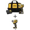 DEWALT DCF809C1W809 ATOMIC 20V MAX Li-Ion Brushless Cordless Compact 1/4 in. Impact Driver Kit, and 20V Compact Impact Driver