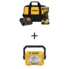 DEWALT DCF850P1WCL077B ATOMIC 20V MAX Lithium-Ion Cordless 1/4 in. Brushless Impact Driver Kit and Compact Task Light with 5Ah Battery