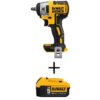 DEWALT DCF890BWDCB205 20V MAX Lithium-Ion 3/8 in. Cordless Compact Impact Wrench and (1) 20V MAX XR Premium Lithium-Ion 5.0Ah Battery