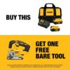 DEWALT DCS334BDCB246CK 20V MAX XR Cordless Brushless Jigsaw, (1) 20V 6.0Ah and (1) 20V 4.0Ah Batteries, and Charger