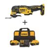 DEWALT DCS354BDCB246CK ATOMIC 20V MAX Cordless Brushless Oscillating Multi Tool, (1) 20V 6.0Ah and (1) 20V 4.0Ah Batteries, and Charger