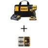 DEWALT DCD794D1WWAMF30 ATOMIC 20V Lithium-Ion Cordless Compact 1/2 in. Drill/Driver Kit and Screwdriving Set (30-Pc) w/2Ah Battery and Charger