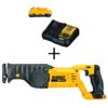 DEWALT DCB230CwDCS380B 20V MAX Cordless Reciprocating Saw, (1) 20V MAX Compact Lithium-Ion 3.0Ah Battery, and 12V-20V MAX Charger