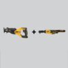 DEWALT DCS382BWDCF513B 20V MAX XR Cordless Brushless Reciprocating Saw and ATOMIC 20V MAX Cordless 3/8 in. Ratchet (Tools-Only)