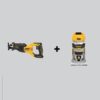 DEWALT DCS382BWDCW600B 20V MAX XR Cordless Brushless Reciprocating Saw and 20V MAX XR Cordless Brushless Compact Router (Tools-Only)