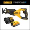 DEWALT DCS382BWP034C 20V MAX Cordless Brushless Reciprocating Saw and 20V MAX POWERSTACK Compact Battery Starter Kit