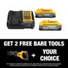DEWALT DCS382BWP315-2C 20-Volt Max XR Lithium-Ion Cordless Brushless Reciprocating Saw with Powerstack 5.0 Ah and 1.7 Ah Batteries and Charger