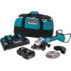 Makita XAG12PT1 18V 5.0Ah X2 LXT Lithium-Ion (36V) Brushless Angle Grinder Kit