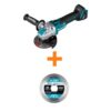 Makita XAG26Z-E-07397 18V LXT Cordless BL 4.5/5 in. X-LOCK Paddle Switch Grinder Tool Only with Bonus X-LOCK 4.5 in. Cer/Gran Cutting Blade
