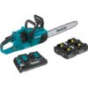 Makita XCU04PT1 LXT 16 in. 18V X2 (36V) Lithium-Ion Brushless Battery Chain Saw Kit with 4 Batteries (5.0 Ah)
