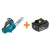 Makita XCU06Z-BL1850B LXT 10 in. 18V Lithium-Ion Brushless Battery Top Handle Chain Saw (Tool-Only) with Bonus 18V LXT 5.0 Ah Battery