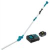 Makita XNU05SM1 LXT 18V Lithium-Ion Cordless 18 in. Telescoping Articulating Pole Hedge Trimmer Kit, 4.0Ah