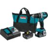 Makita XPH12T 18V 5.0 Ah LXT Lithium-Ion Compact Brushless Cordless 1/2 in. Hammer Driver-Drill Kit