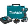 Makita XDT14T 18V LXT Lithium-Ion Brushless Cordless Quick-Shift Mode 3-Speed Impact Driver with (2) Batteries 5.0Ah, Hard Case