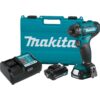 Makita FD10R1 12V max CXT Lithium-Ion Cordless1/4 in. Hex Screwdriver Kit, 2.0Ah