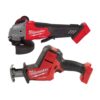 Milwaukee 2880-20-2719-20 M18 FUEL 18V Lithium-Ion Brushless Cordless 4-1/2 in./5 in. Grinder w/Paddle Switch and Hackzall