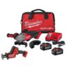 Milwaukee 2880-22-2719-20 M18 FUEL 18V Lithium-Ion Brushless Cordless 4-1/2 in./5 in. Grinder with HACKZALL Reciprocating Saw